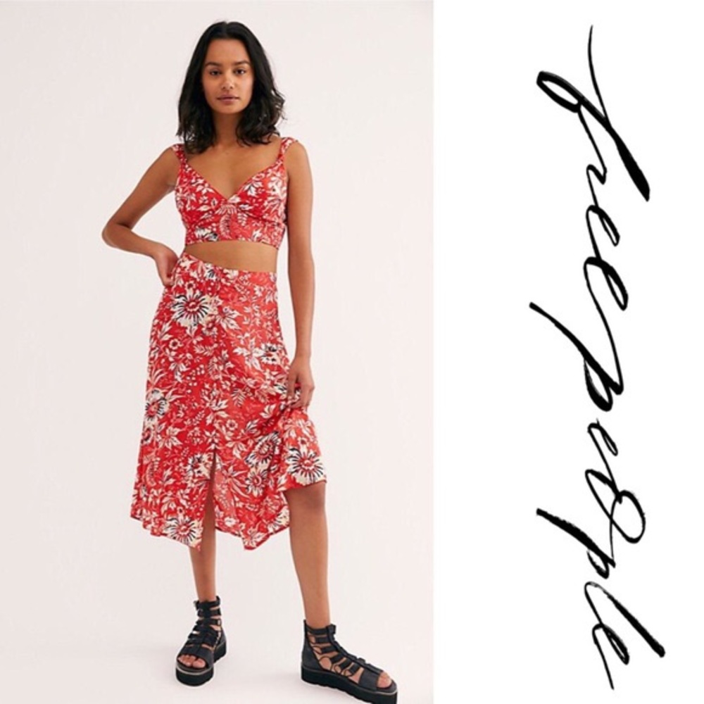 NWT Free People Allyson Printed Set